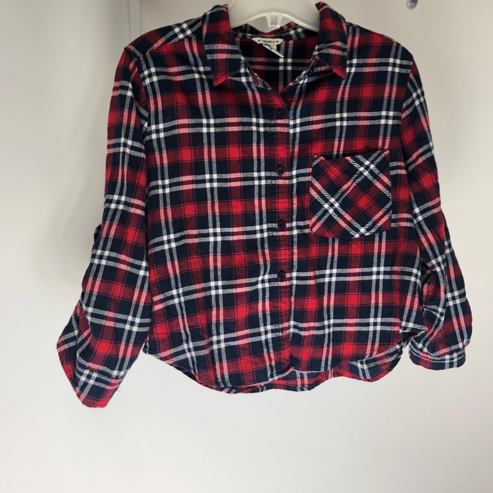 Forever 21 - Women's Cropped Flannel Shirt